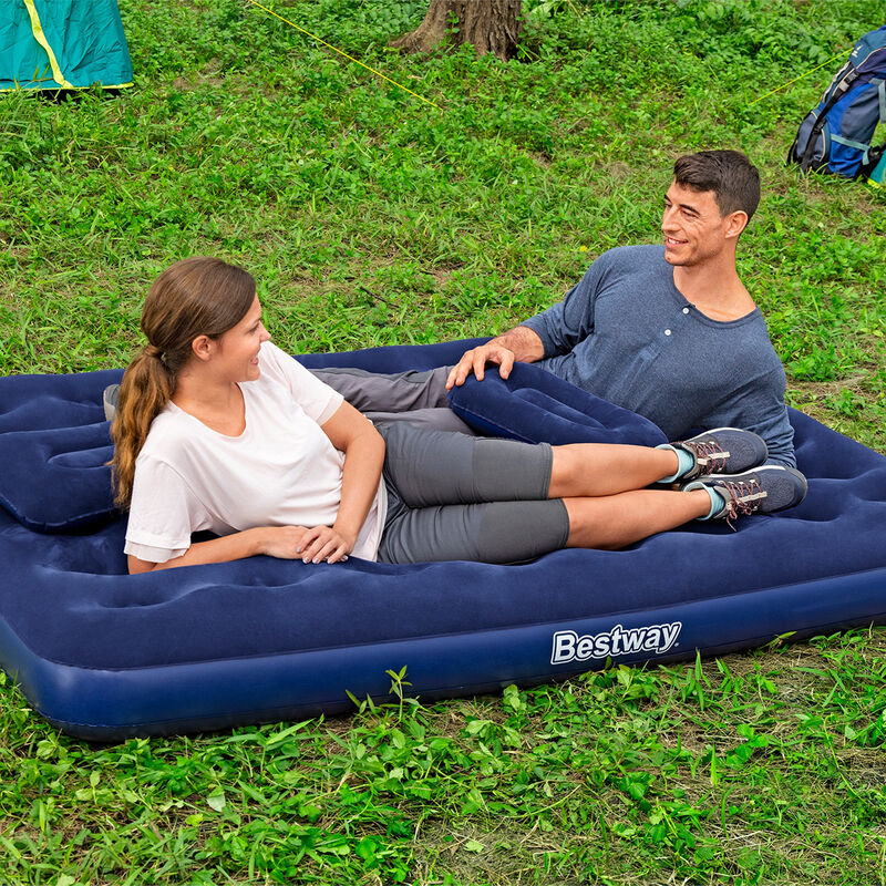 Colch&oacute;n Inflable Queen con 2 Almohadas y Bomba ... image number null