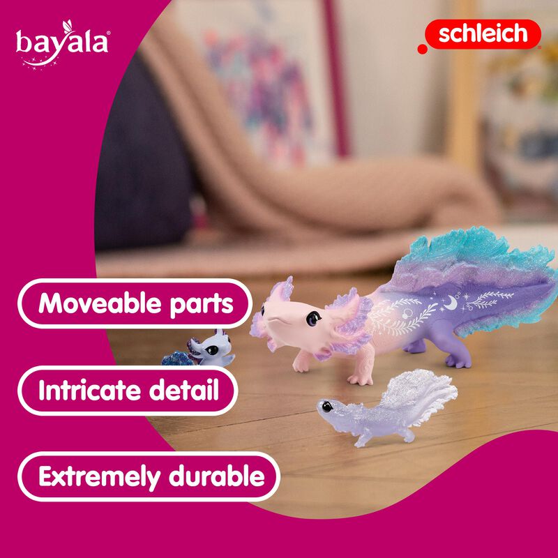 Set De Juguetes Schleich Axolotl Salamander Und... image number null