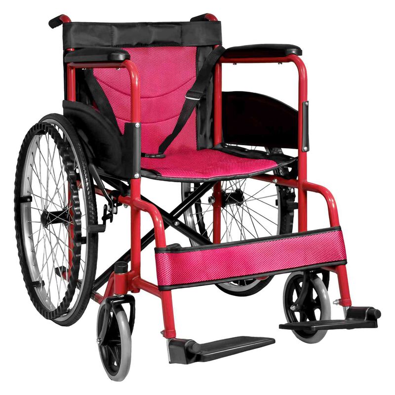 Silla De Ruedas Ligera 23 Pulgadas Plegable Alu... image number null