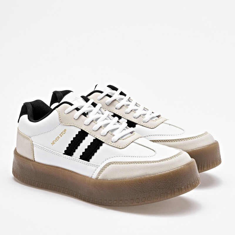 Daddy Tenis urbano para mujer blanco negro image number null