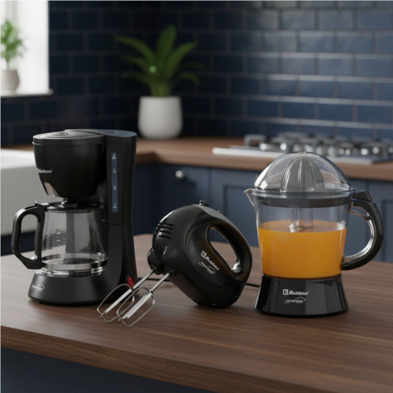 Combo 3 en 1 KOBLENZ: Exprimidor + Cafetera + B... image number null