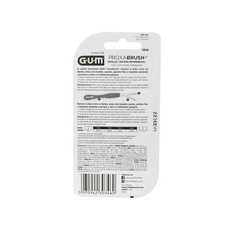 Gum Cepillo Interdental De Ortodoncia 1 Paquete... image number null