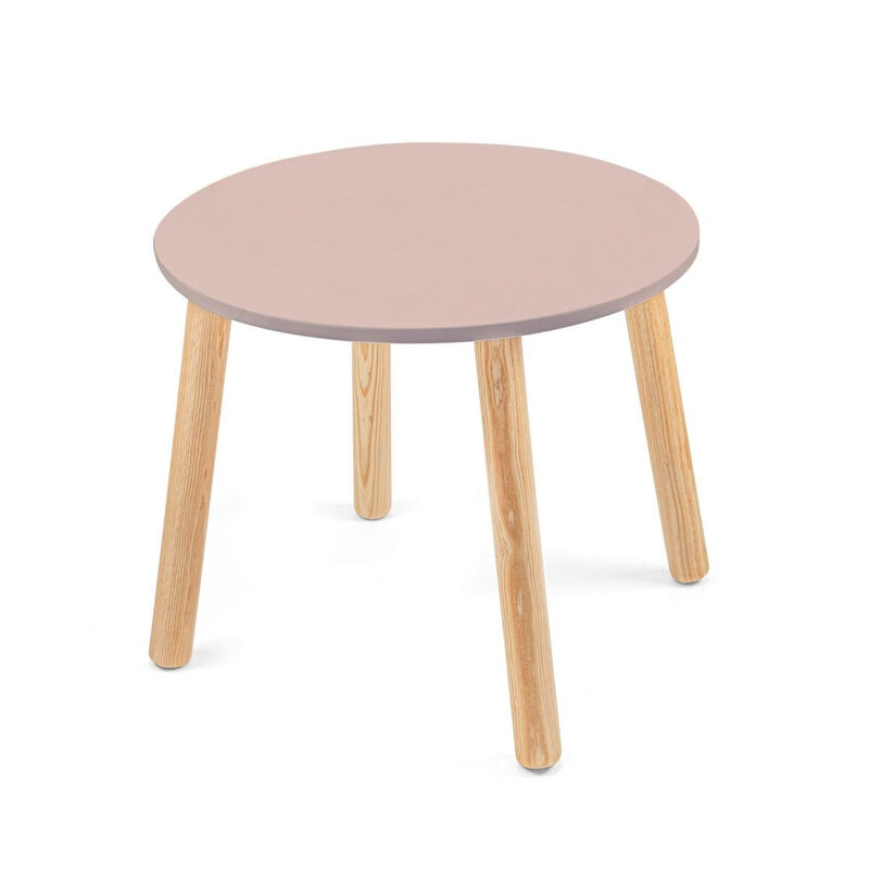 Mesa Infantil de Madera Circular para Ni&ntilde;os-Ros... image number null