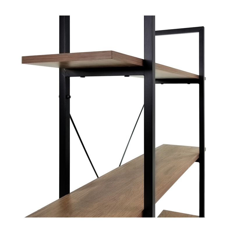 Librero Madera Estante Minimalista 4 Repisas Ti... image number null