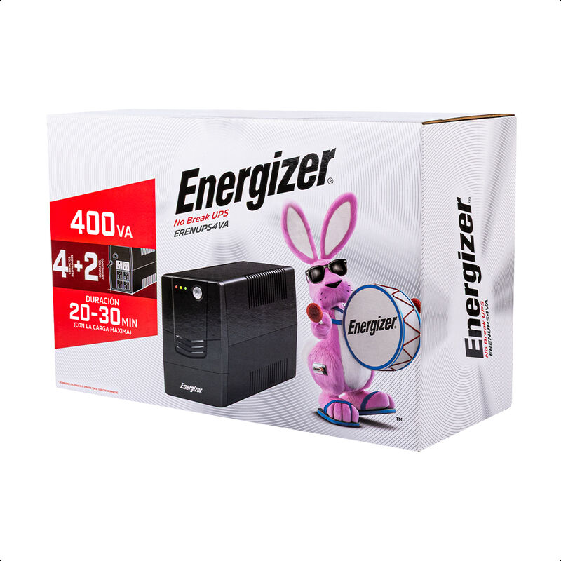 ENERGIZER No Break UPS 6 Contactos 400VA 240W image number null