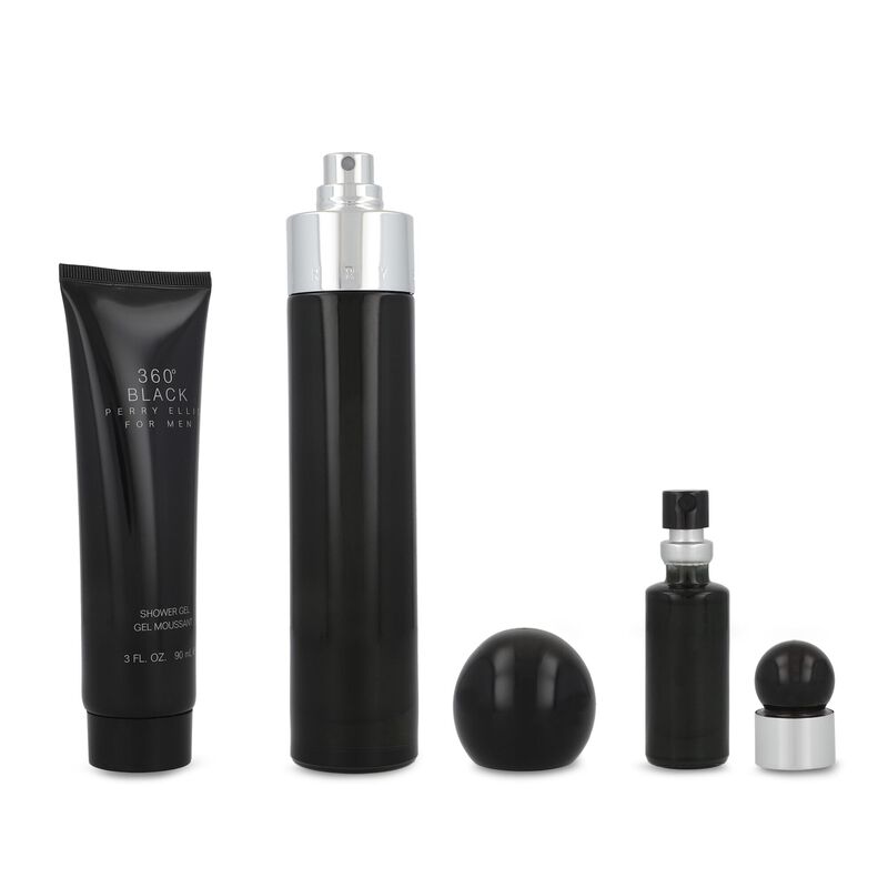 Set 360&deg; Black 3Pzs 100Ml Edt Spray/ Shower Gel... image number null