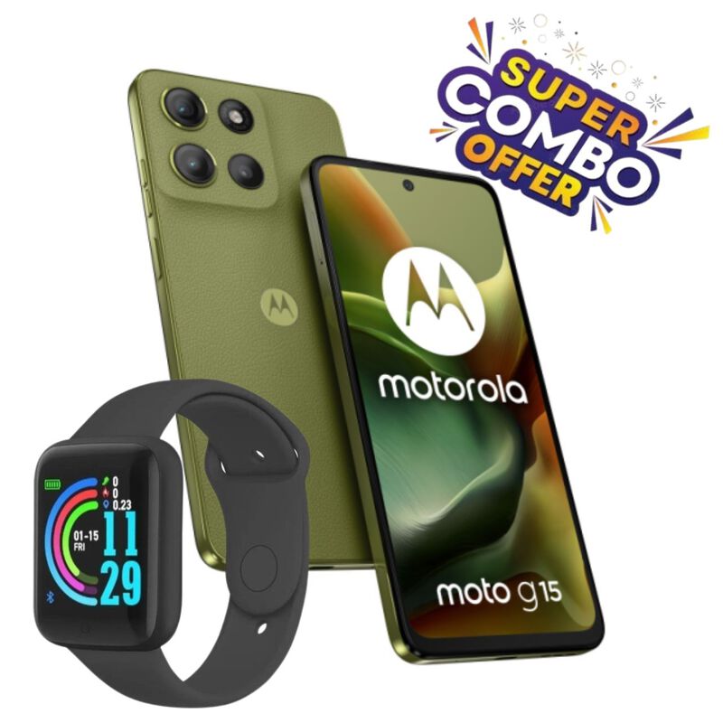 Combo Moto G15 Dual 256GB/4RAM Verde M&aacute;s Smart ... image number null