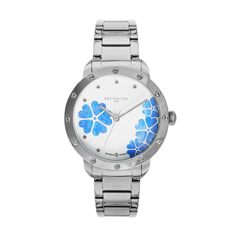 Reloj Nivada Flower Dama Acero/Acero Blanco &Iacute;nd... image number null