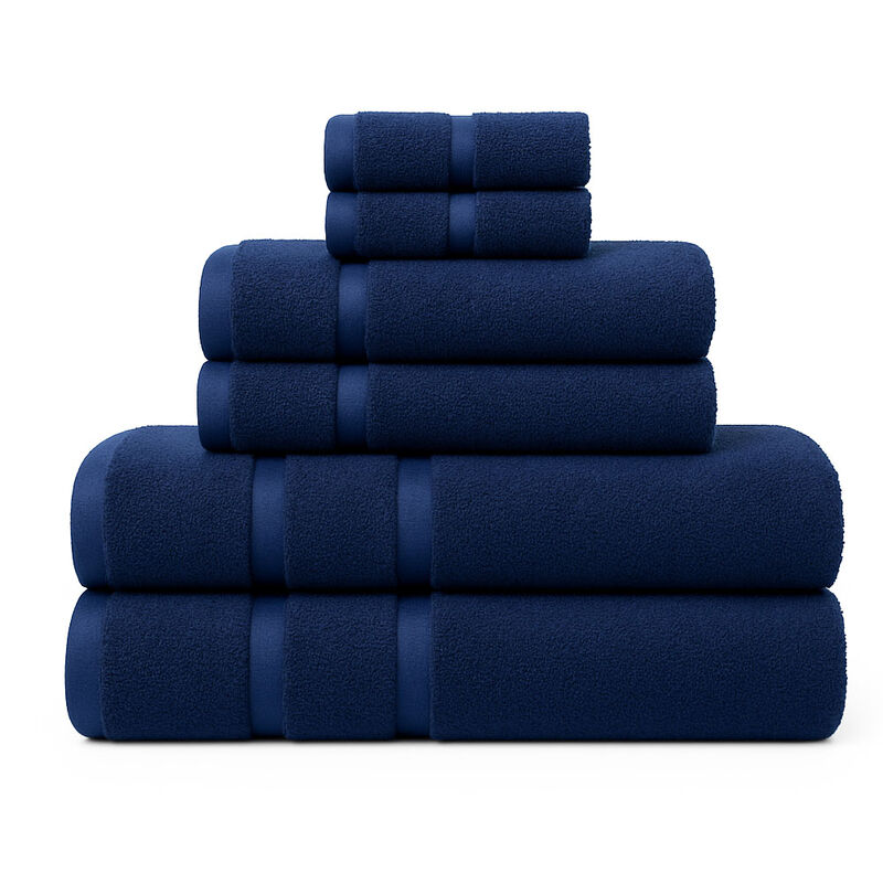 Juego de 6 Toallas de Microfibra Suaves y Absor... image number null