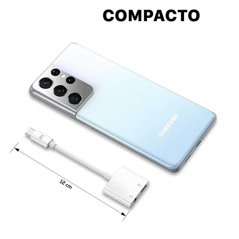 Cable MYBAT adaptador de USB C a Audio Jack 3.5... image number null