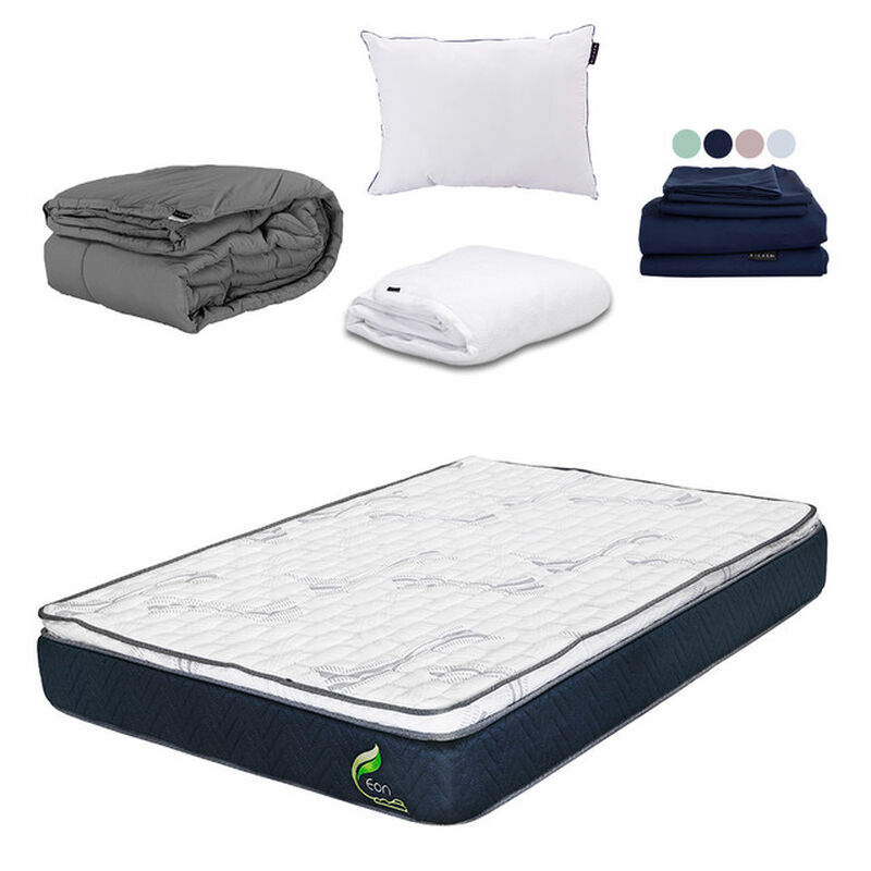 Colch&oacute;n Queen Size Eon + Almohada One + Protect... image number null