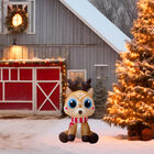 Inflable Navideño Reno con Bufafanda  Luz Led  ... Inflable Navideño Reno con Bufafanda  Luz Led  1.5 Mts iluminacion integrada