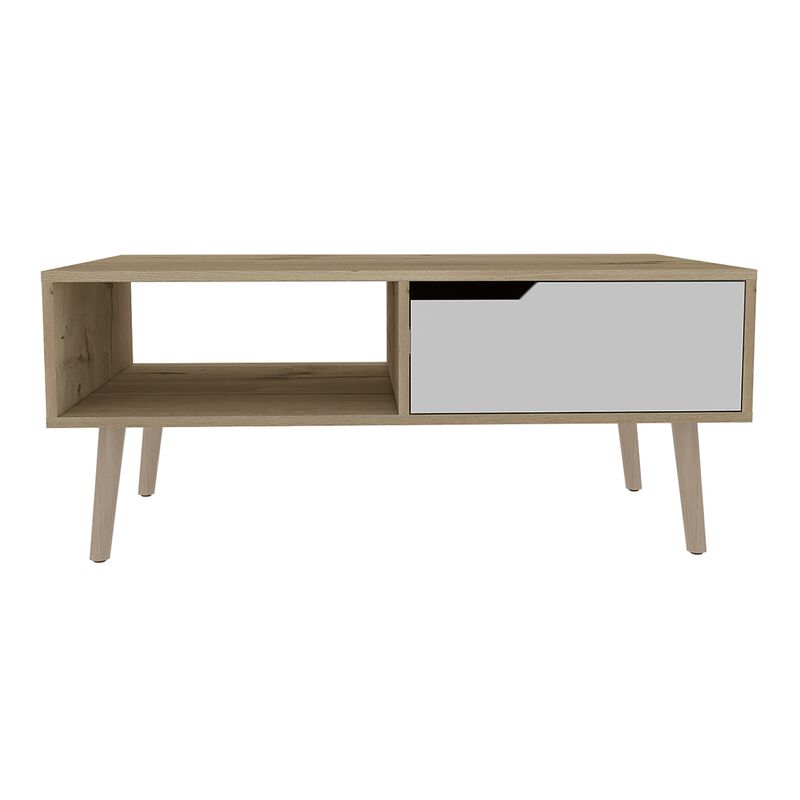 Mesa De Centro Modelo Oslo Color Blanco Duna image number null