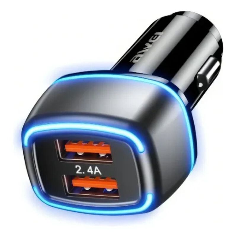 Awei C-827 Cargador De Auto Inteligente image number null