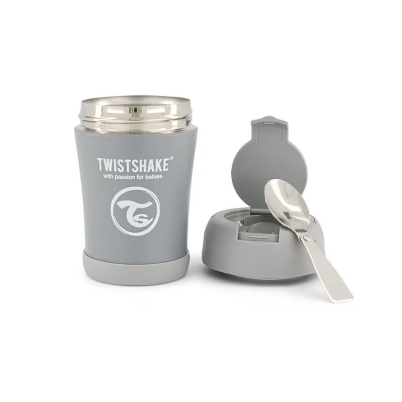 Contenedor T&eacute;rmico Twistshake 350ml Gris image number null