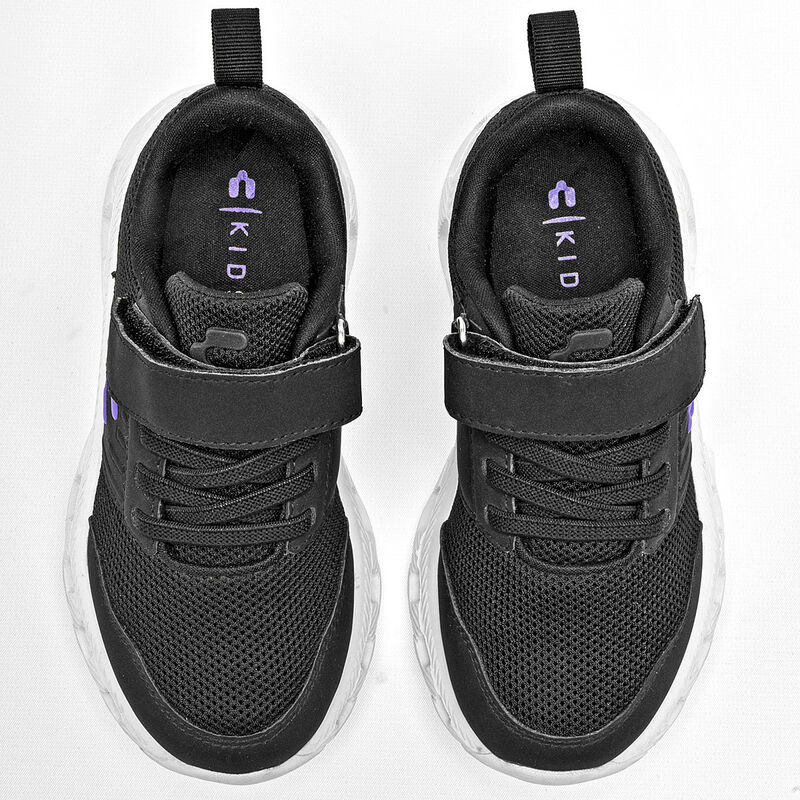 Charly Tenis urbano para ni&ntilde;o. Negro morado, ag... image number null