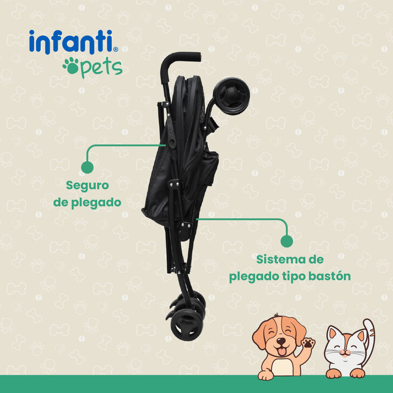 Carriola Plegable Mascotas Perros Gatos Con Ven... image number null