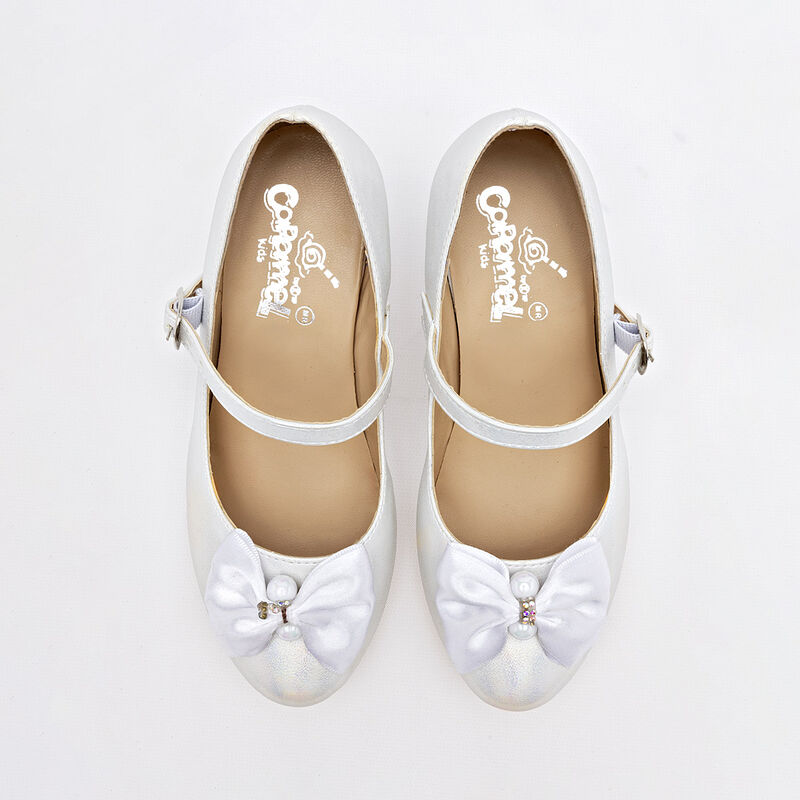 Caramel Zapato de graduaci&oacute;n para ni&ntilde;a blanco image number null