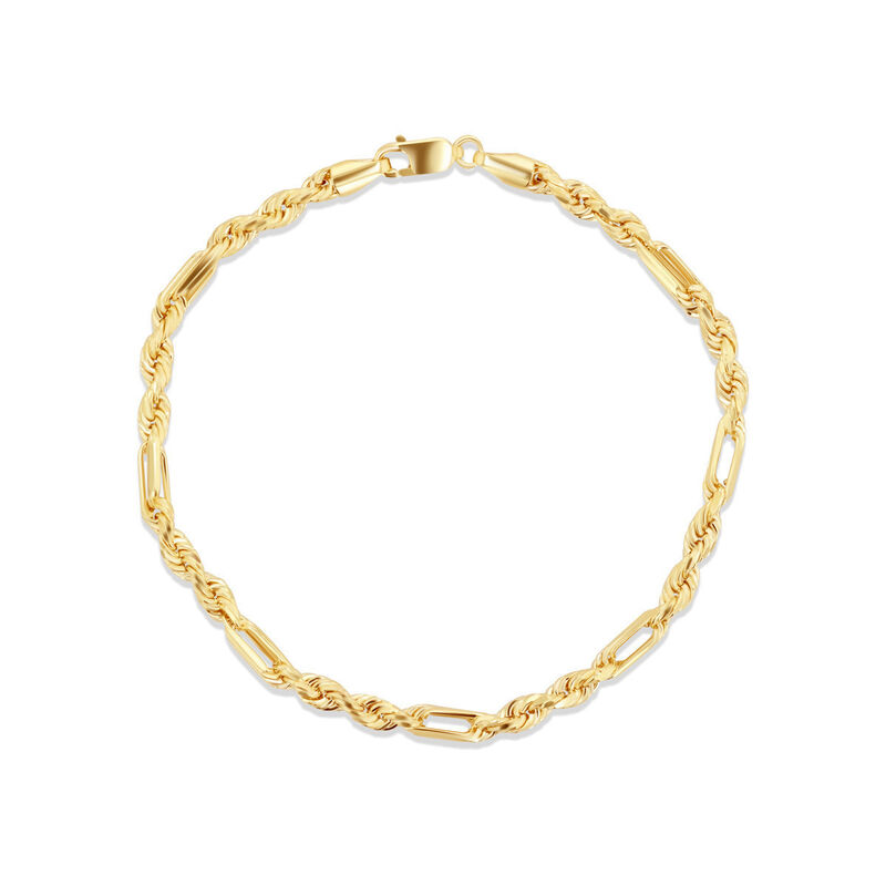 Pulsera Oro Amarillo 14k F&iacute;garo Torsal 20 cm 3.... image number null