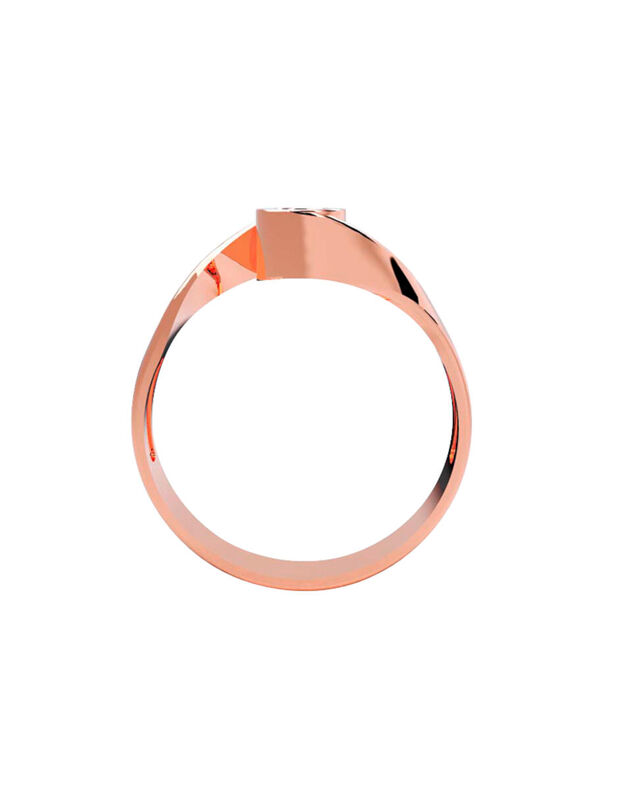 Anillo de Compromiso de 14K con Diamante de Lab... image number null