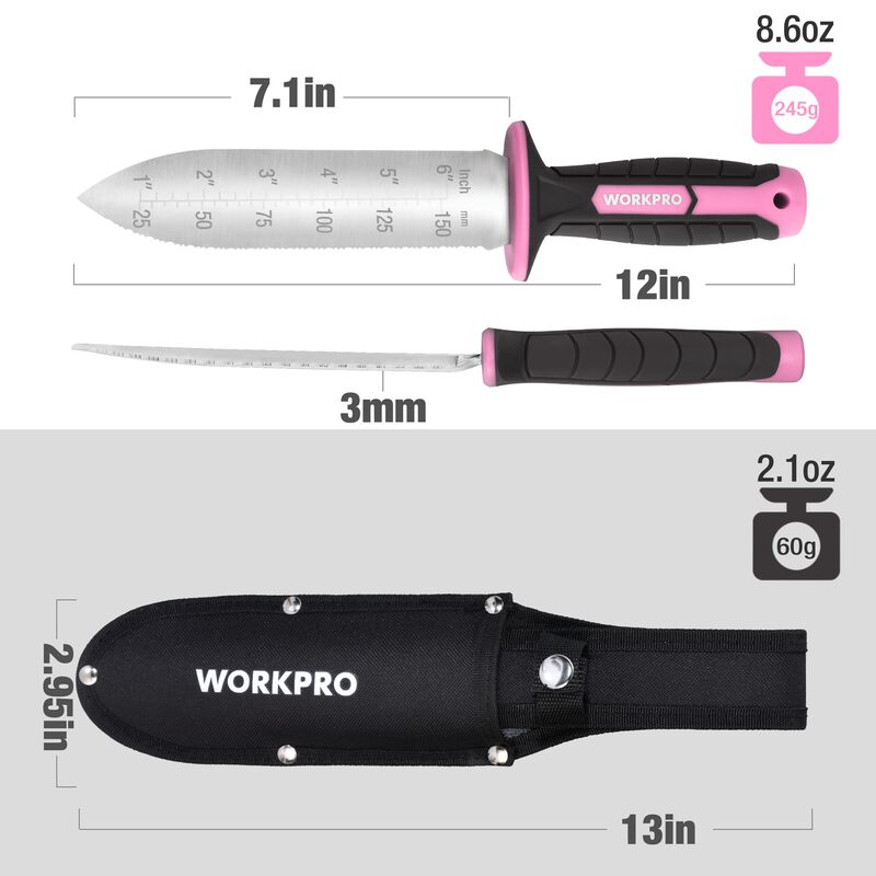Cuchillo De Jard&iacute;n Hori Hori Workpro 7, Hoja De... image number null