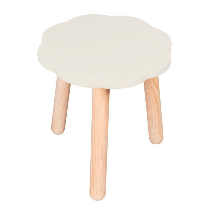 Banquito de Madera para Ni&ntilde;os- Nube - Blanco Os... image number null