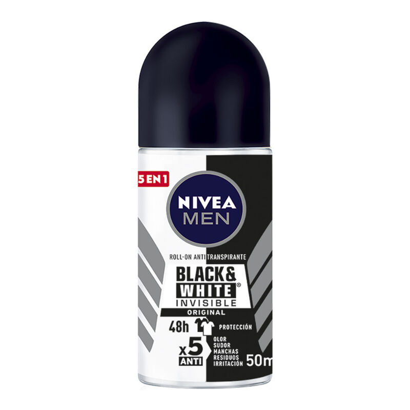 Nivea Deo Men Invisible B&w Roll On 50m. image number null