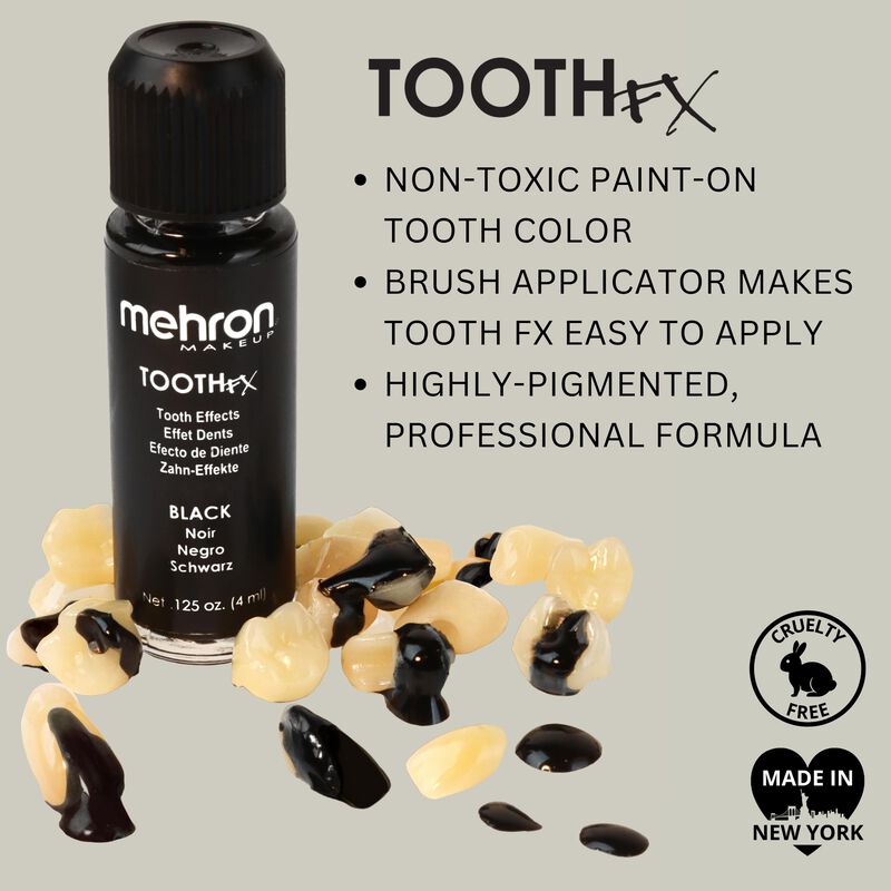 Pintura Dental Mehron Makeup Tooth Fx Negra, 4 ... image number null