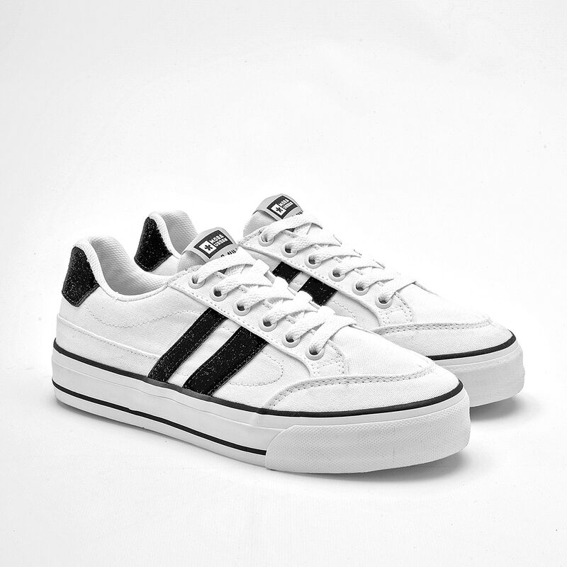 Mora Urban Tenis urbano para mujer blanco negro image number null