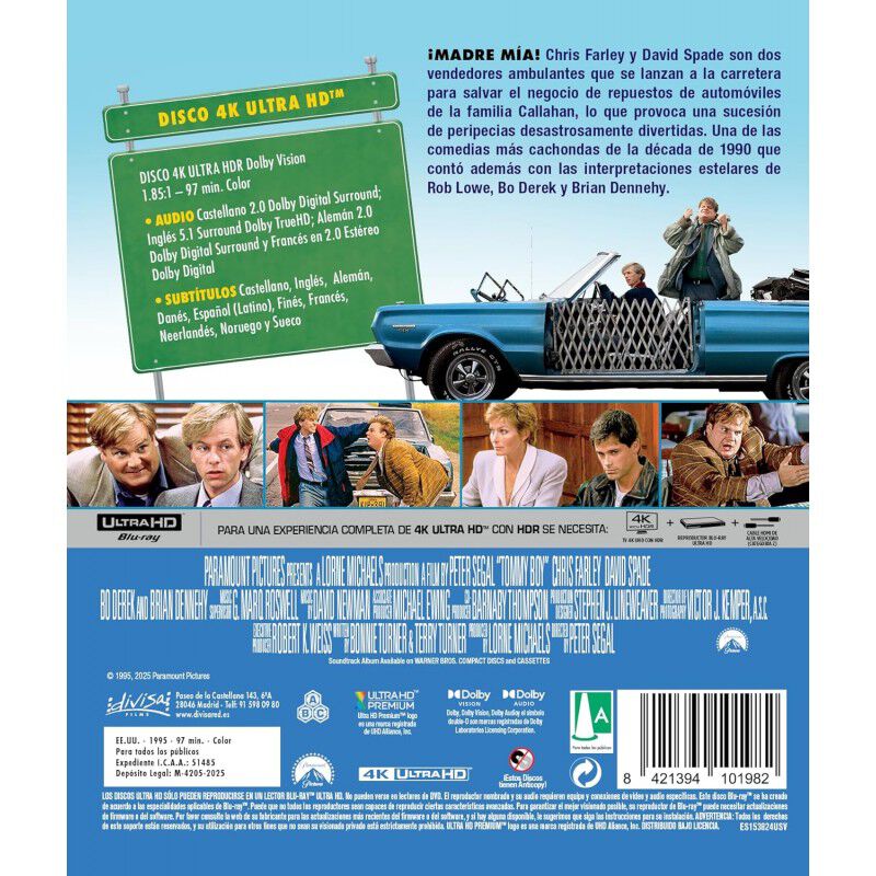 Tommy Boy [4K UHD] (1995) image number null