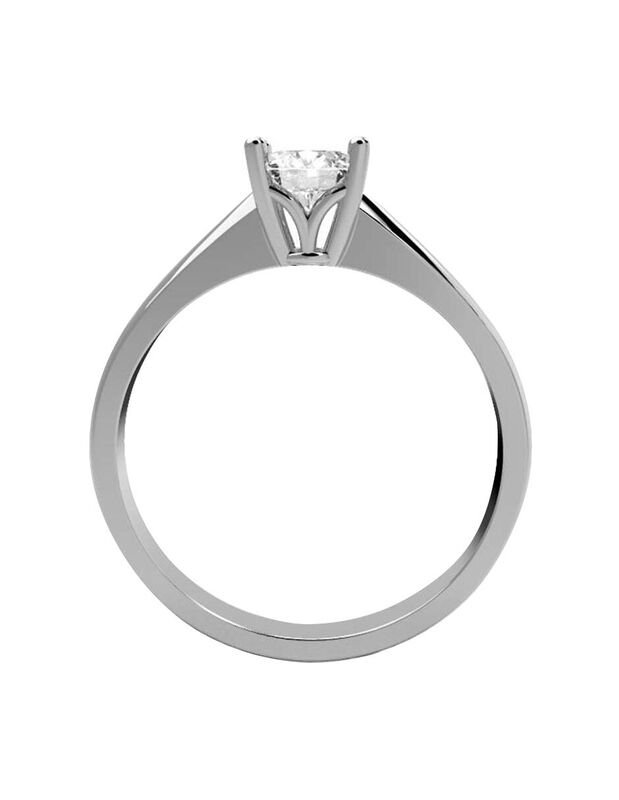 Anillo de Compromiso de 14K con Diamante de Lab... image number null