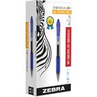 Bol&iacute;grafos De Gel Zebra Sarasa Dry X20, 0,7 Mm, Tinta Azul, Paquete De 12