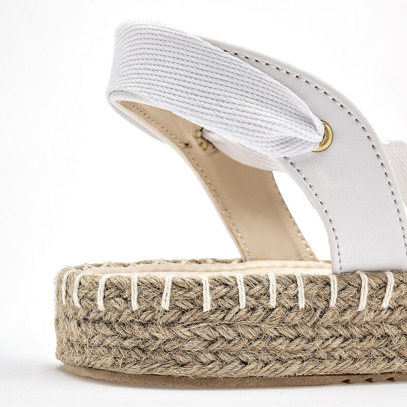 Queen sandalia tipo alpargata para mujer blanco... image number null