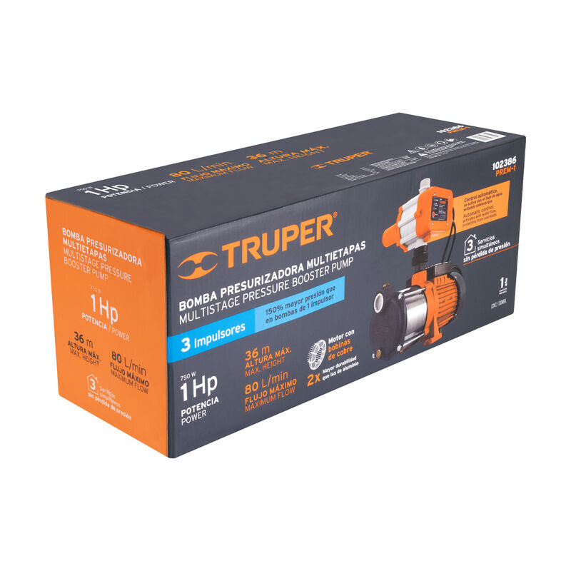 Bomba Presurizadora Multietapas 1 Hp Truper image number null