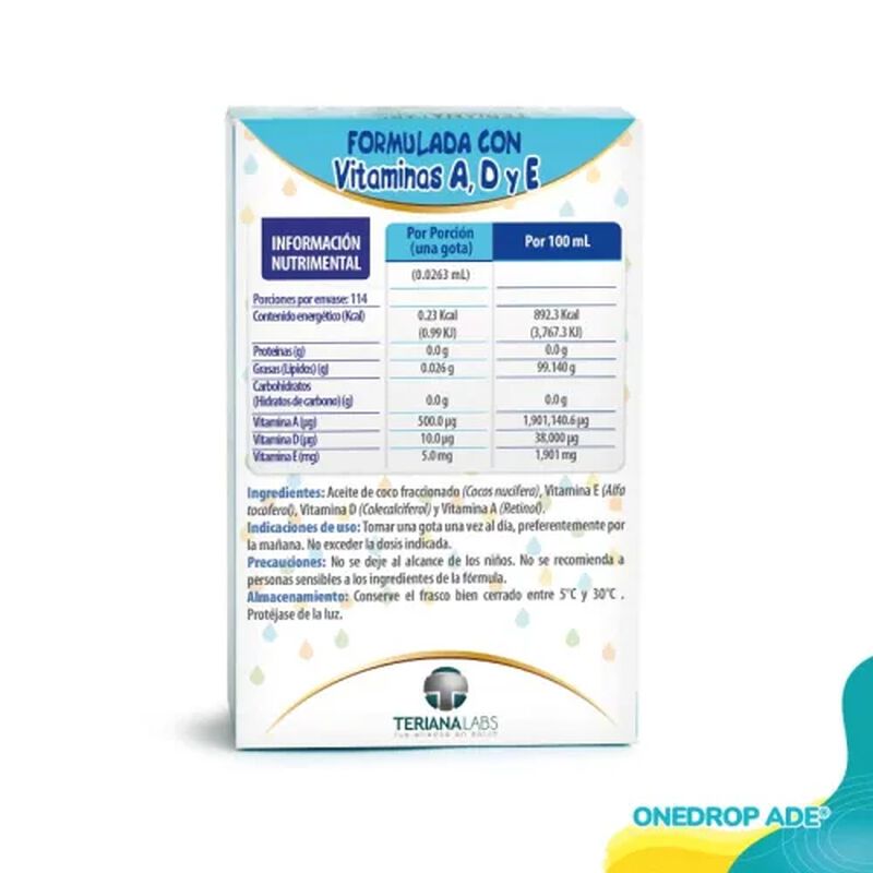 ONEDROP ADE&reg; PALMITATO DE RETINOL, COLECALCIFER... image number null