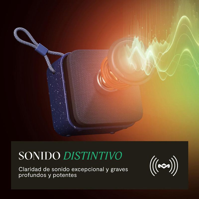 Bocina Port&aacute;til Rise Up Blue The House of Marle... image number null