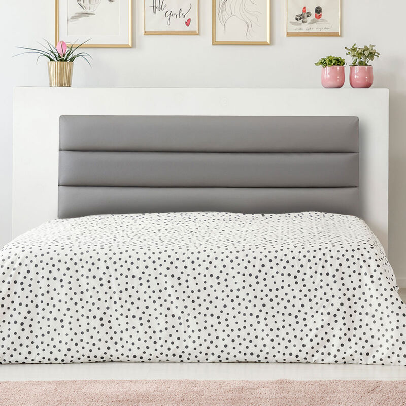 Cabecera Matrimonial Dicasa Londres Gris Oxford image number null