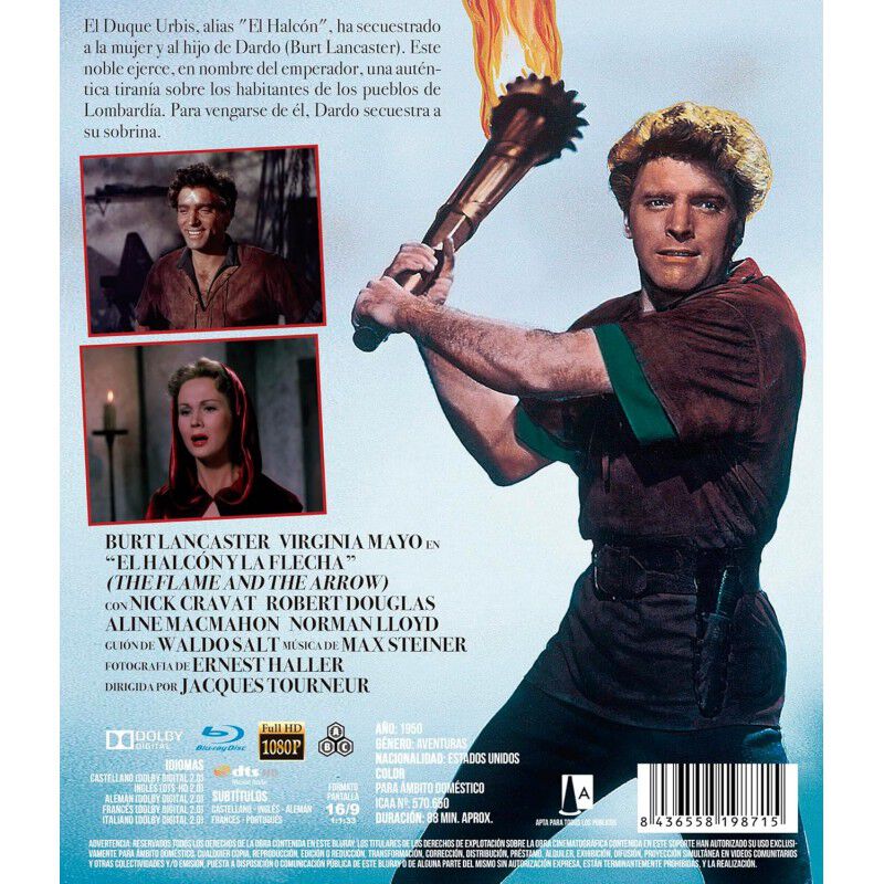 El Halc&oacute;n Y La Flecha [blu-ray] (1950) The Flam... image number null