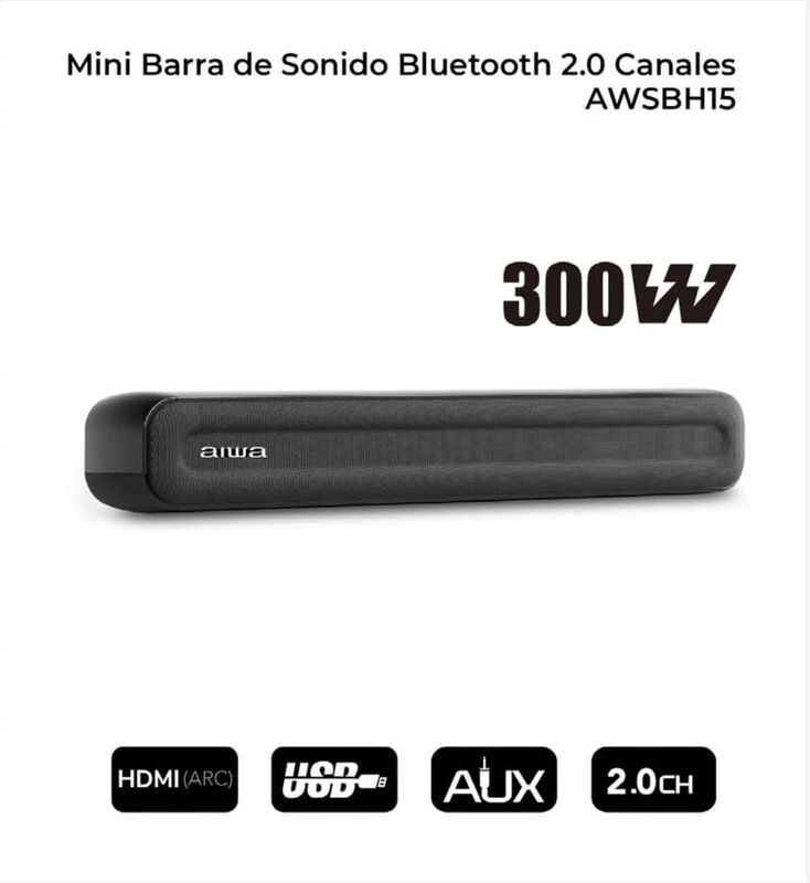 Barra De Sonido Aiwa Awsbh15 Potencia 30w Bluet... image number null