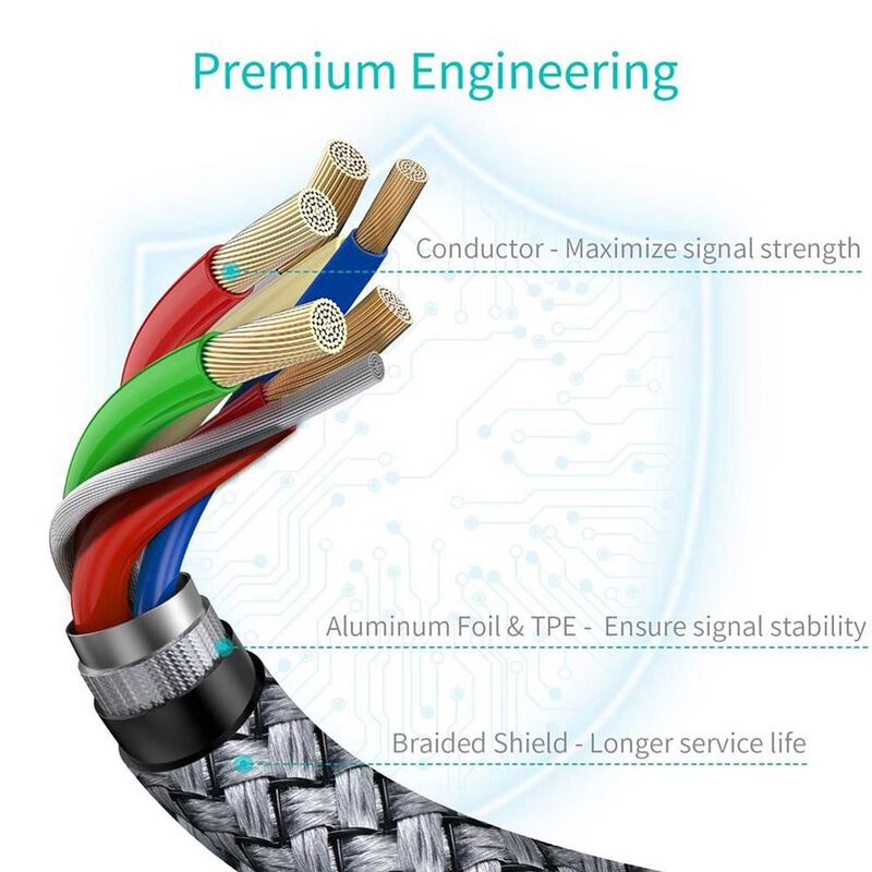 Cable Datos 2 x CHOETECH reforzado USB-C a USB-... image number null