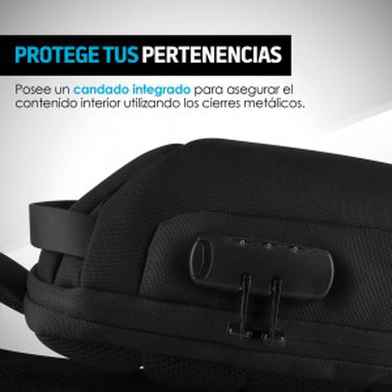 Mochila Antirrobo Mini Con Candado Y Puerto Usb image number null