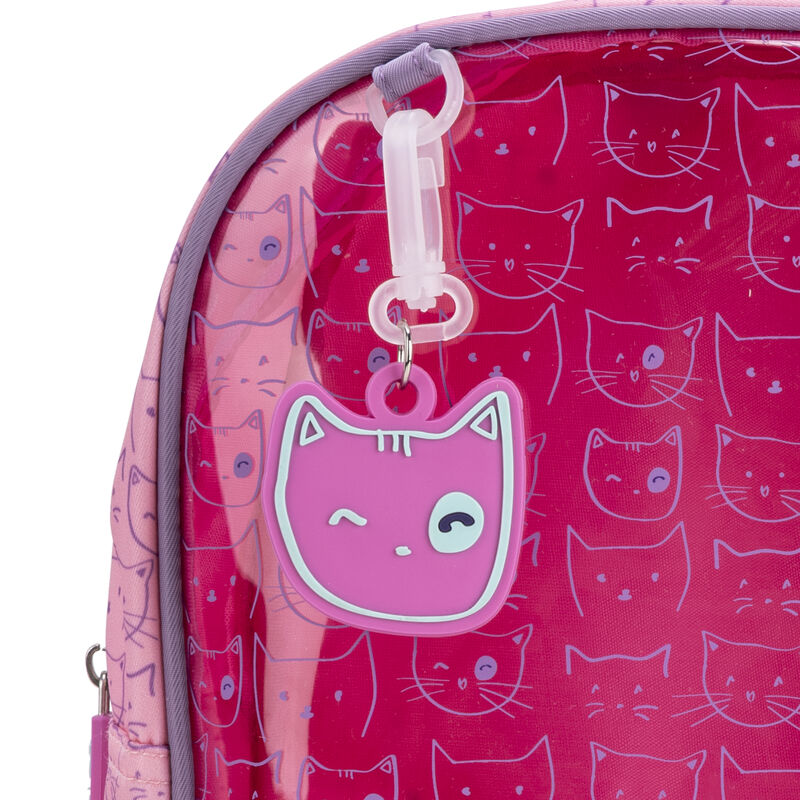 Mochila Mediana Para Ni&ntilde;a Estampado Gatos Color... image number null
