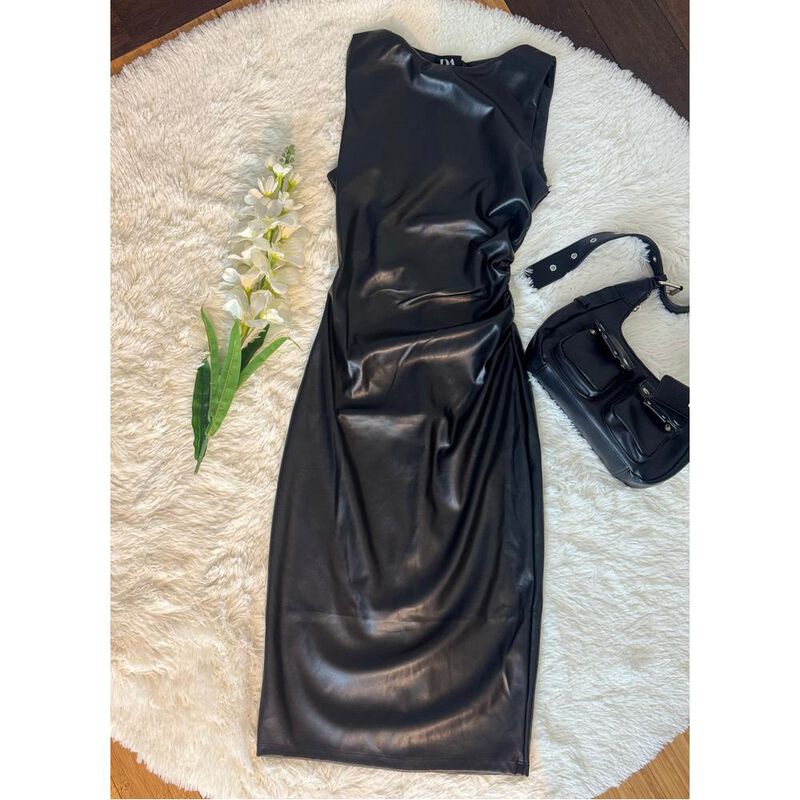 Vestido Cuello Alto Vinipiel image number null