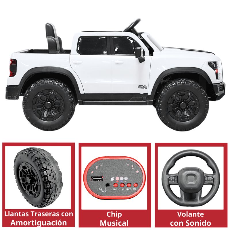 Camioneta El&eacute;ctrica Montable Para Ni&ntilde;os 12v Con... image number null