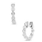 Arracadas Oro Blanco Diamante 10 Puntos Suraj-419-a
