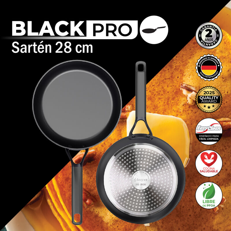 Sart&eacute;n De Aluminio Forjado 28cm Bogner BLACK PR... image number null