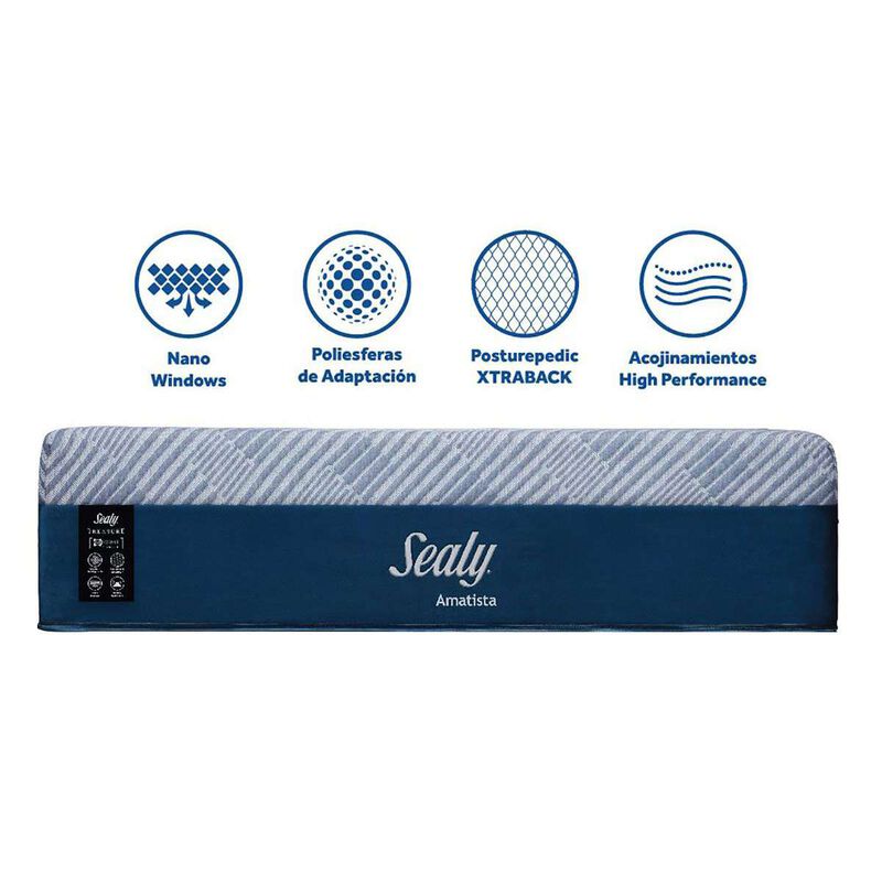 Colch&oacute;n Sealy Individual Amatista Medio image number null