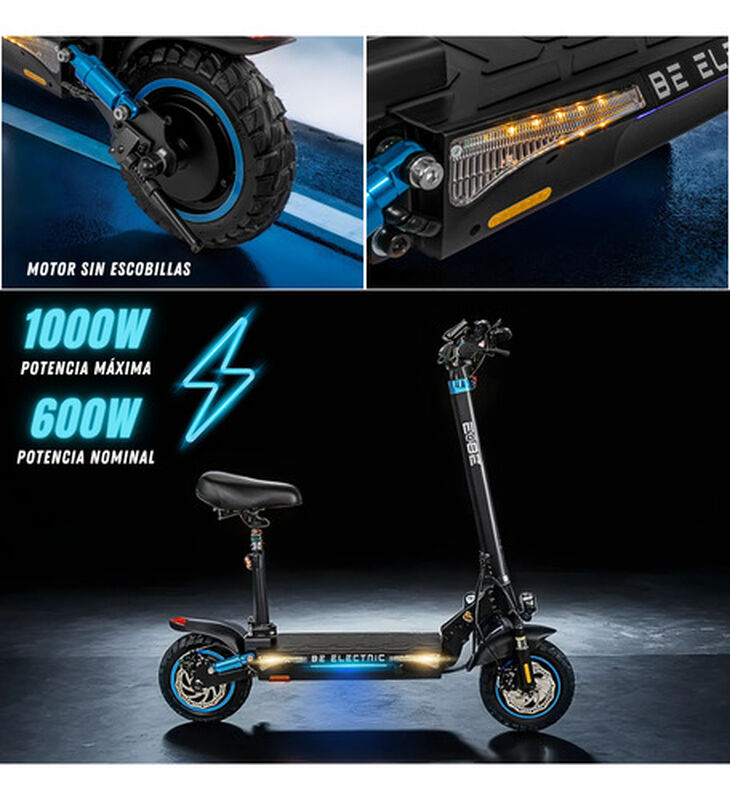 Scooter Eléctrico Plegable Bx45 Monopatín 45km ... image number null