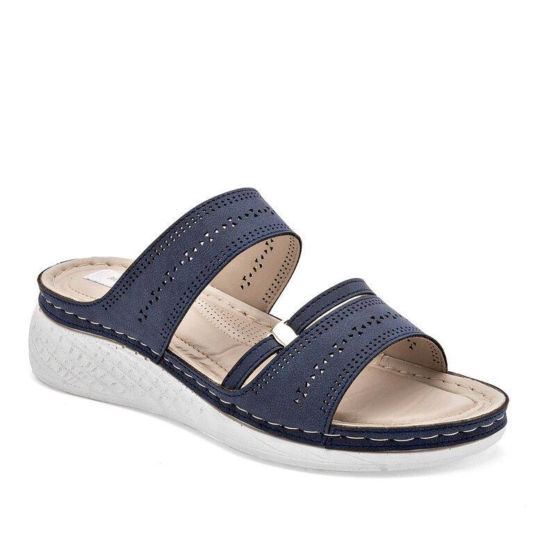 Mora Confort Sandalia para mujer marino image number null