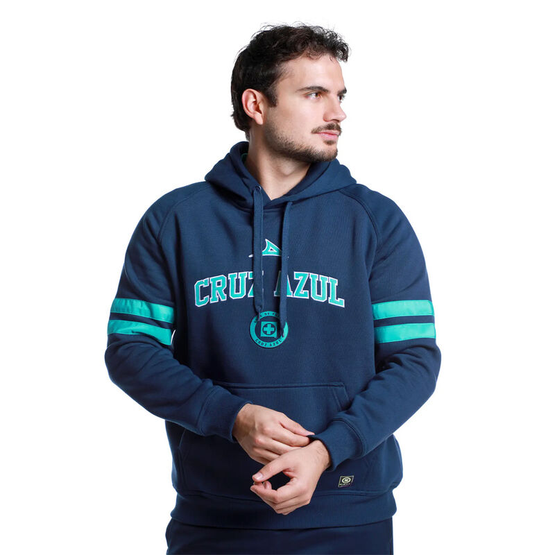 Hoddie Urbano Cruz Azul Para Hombre 92125 Ch Az... image number null